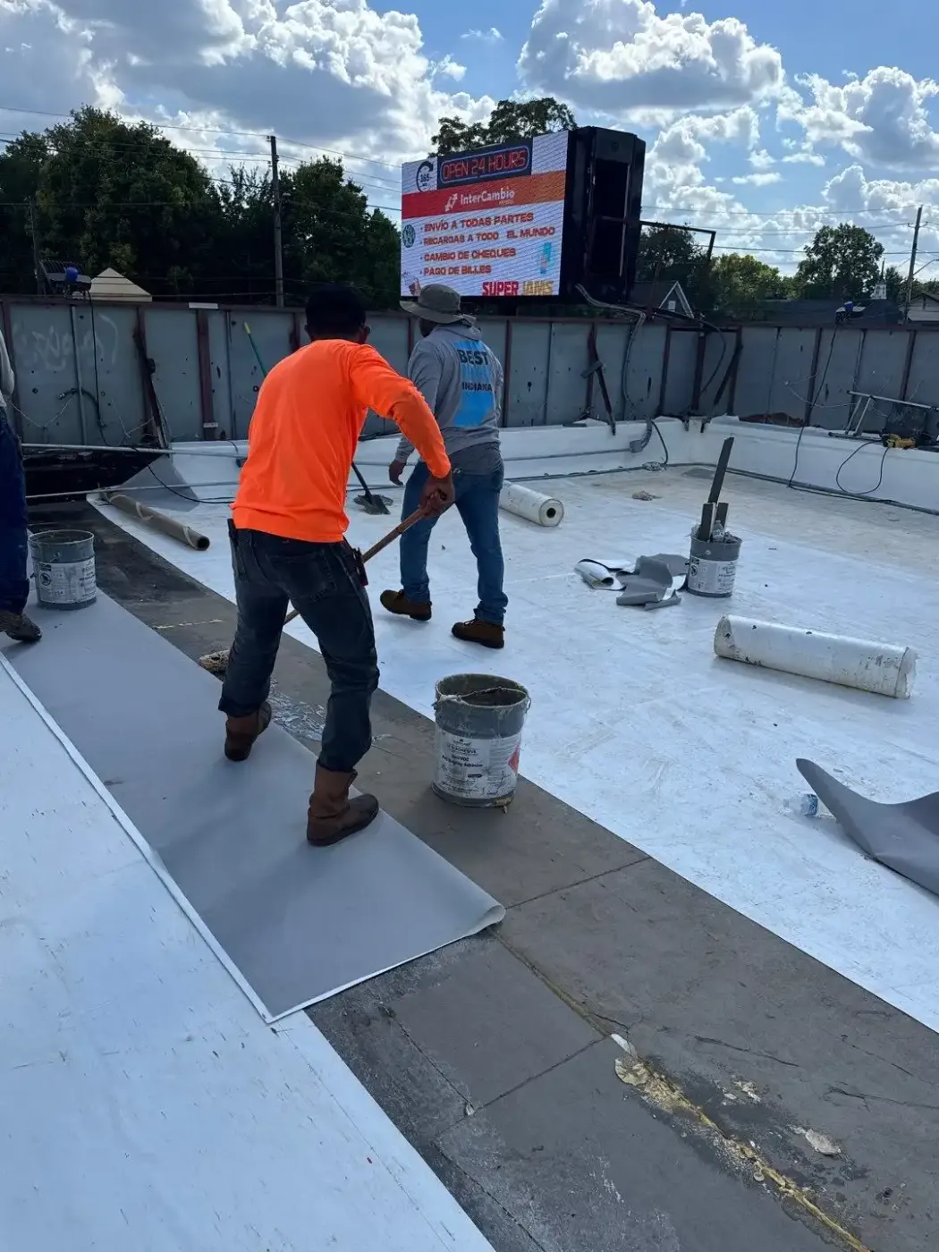 Commercial roof inspection documented in Williamsport